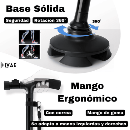 SecureStep™ Bastón Innovador Plegable con Led