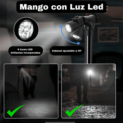 SecureStep™ Bastón Innovador Plegable con Led